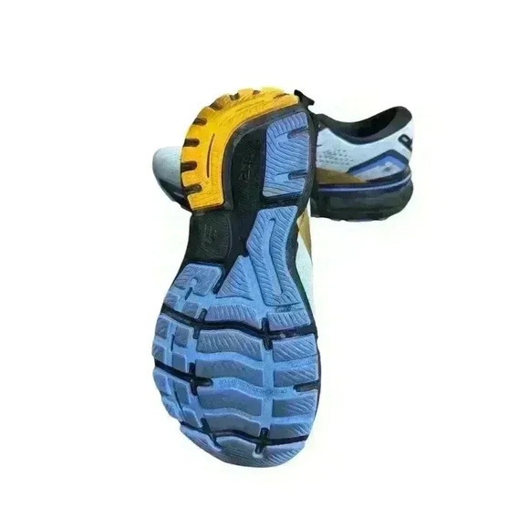 Brooks Women's Ghost 15 Neutral Running Shoe Light Blue/Black/Yellow 9 Medium - Picture 5 of 9